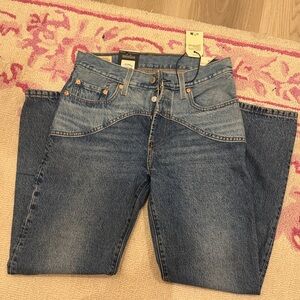 Levi's Premium Light Blue Denim Jeans western style